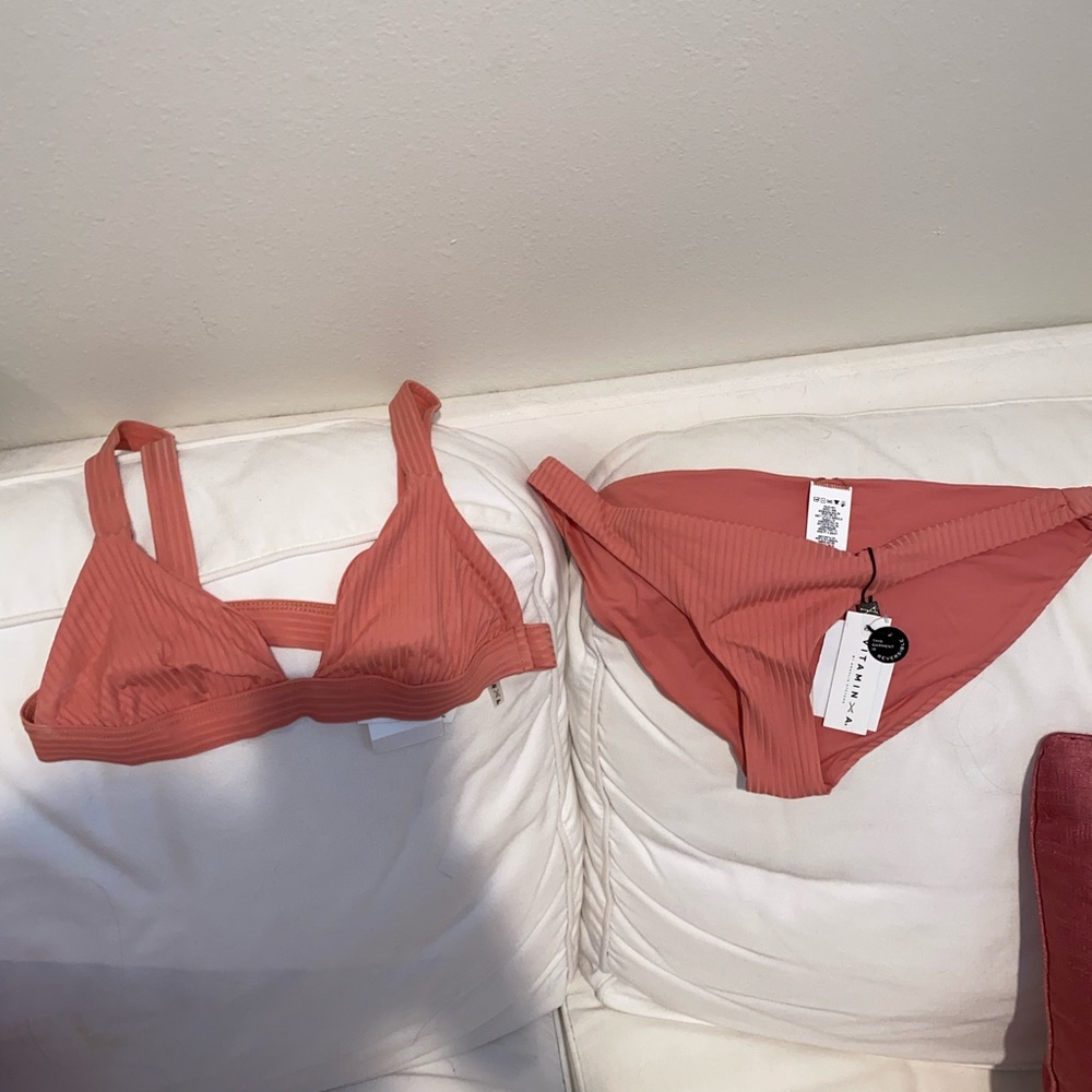 Vitamin A EcoRib swim suit set